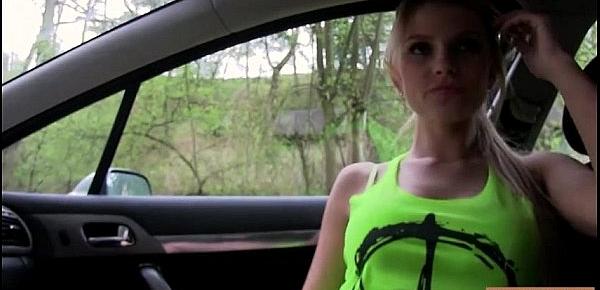  Karina Grand hitchhikes and twat screwed by horny stranger